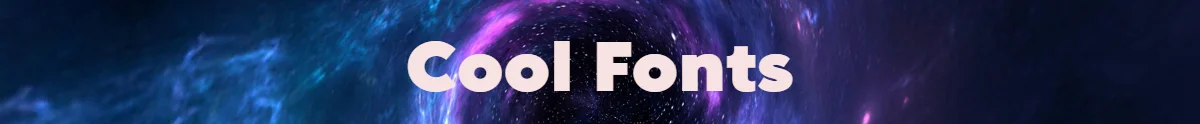 cool fonts