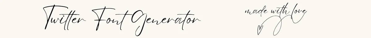 twitter font generator