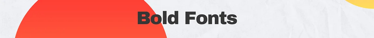 bold fonts