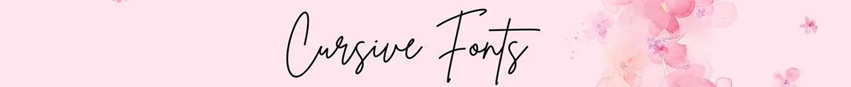 cursive fonts