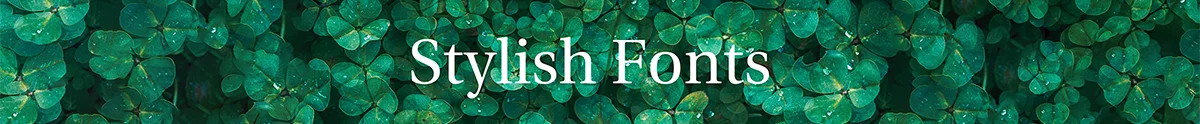 stylish fonts